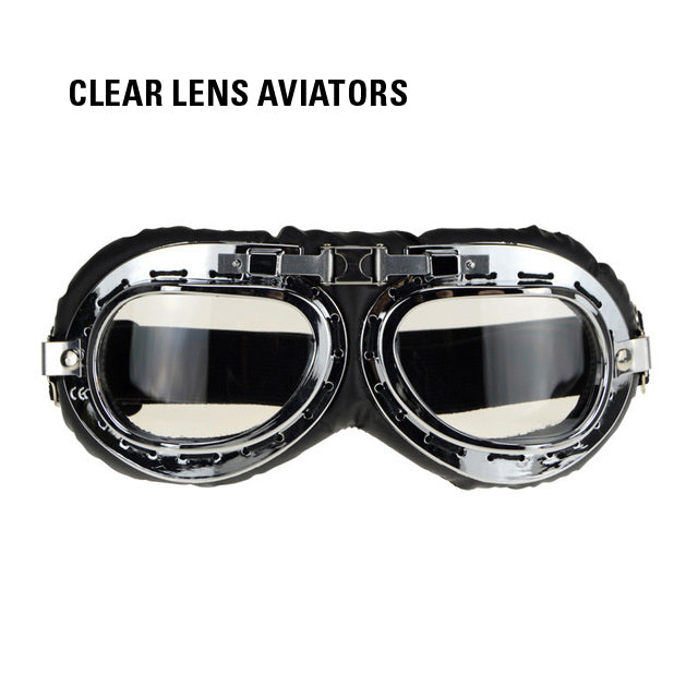 Aviator style motorcycle discount goggles