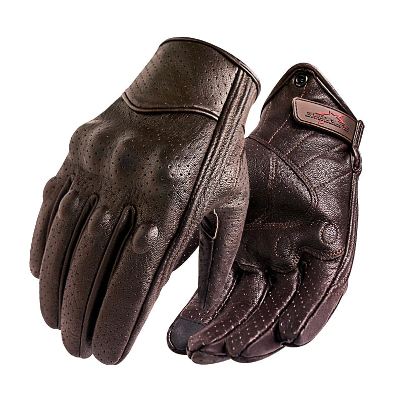 Goatskin Leather Riding Work Gloves, Small