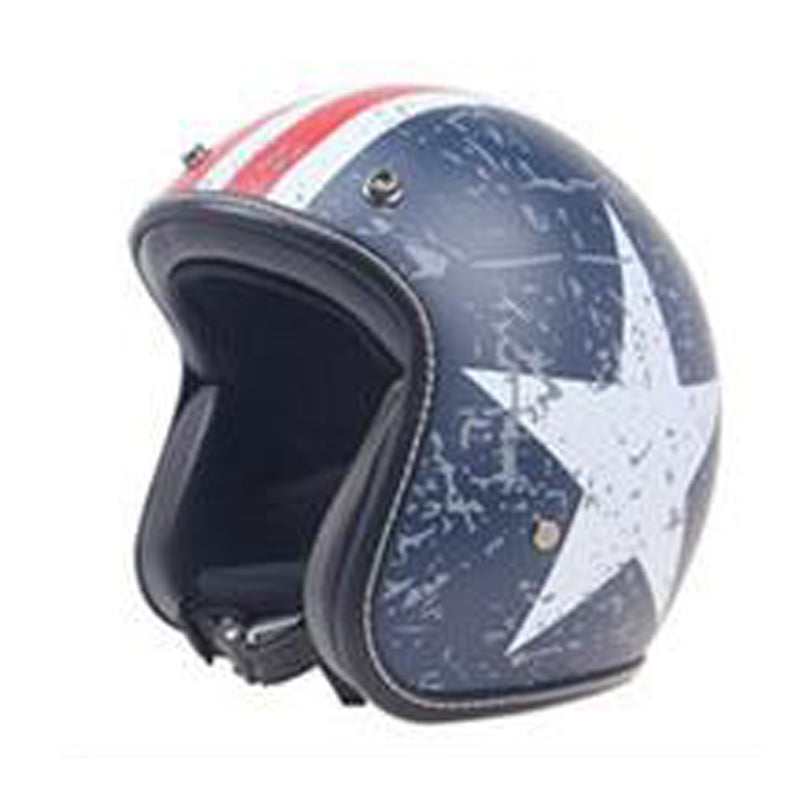 Vintage Captain America' Open Face DOT Motorcycle Helmet – The Bikers Bounty