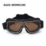 Vintage Style Leather Motorcycle Goggles