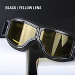 Vintage Style Leather Motorcycle Goggles