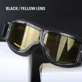 Vintage Style Leather Motorcycle Goggles