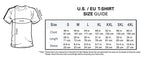 Motorcycle Biker T-Shirt Custom Design Size Chart US / Euro Sizes Limited Edition Tees