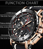 Men's Luxury Quartz 'Sports Chronograph' Watch